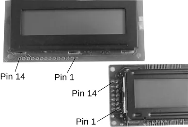 Figura  2.25. Configuración de pines de los módulos LCD