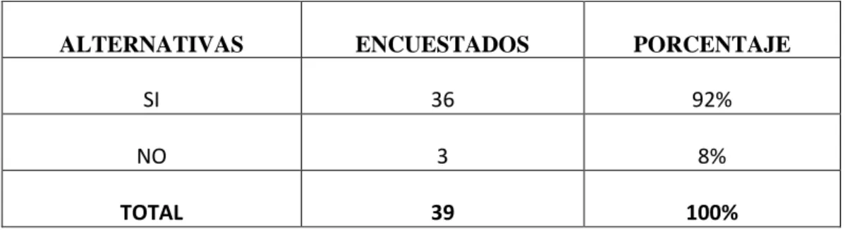 TABLA N° 4 Plan Operativo Anual 