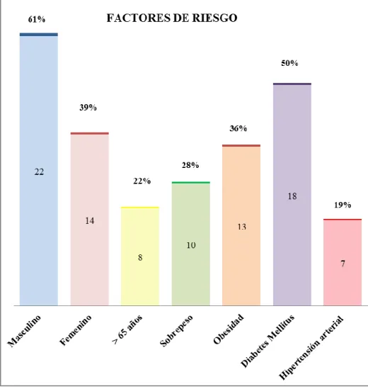 Gráfico 1. Factores de riesgo endógenos   Fuente: Historia clínica (hoja 003) 
