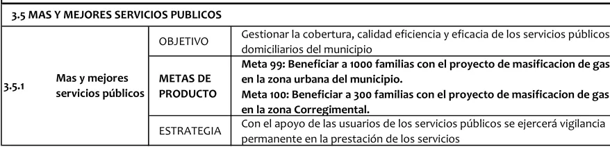 Cuadro No 10. Programas, objetivos y estrategias del OE más y mejores servicios 