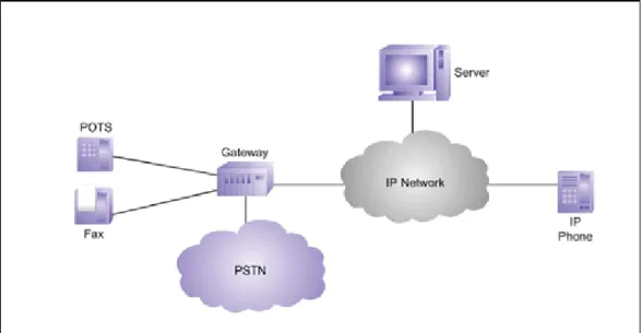Figura 8. Principales componentes de una red VoIP. 