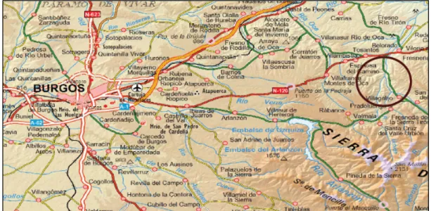 Figura 1: Localización del proyecto. Mapa 1:200 000 