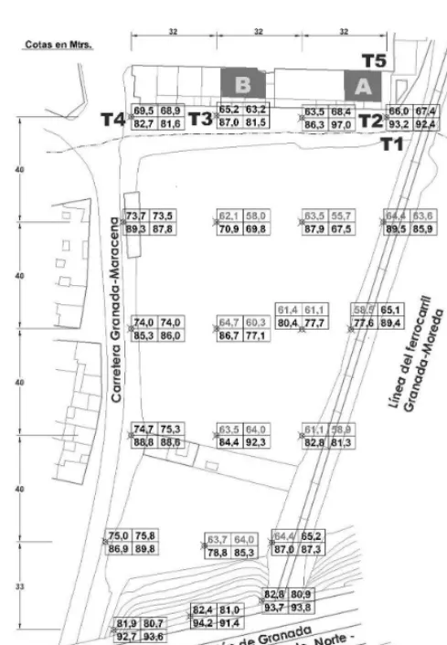 Figura 2: Mapa acústico de la subzona 1.