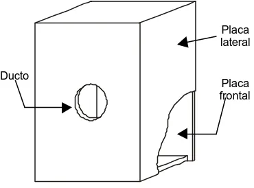 Fig. 2. Magnitud de la función de transferencia(aceleración/fuerza) de la placa frontal.