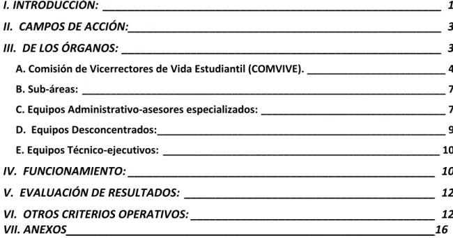 Tabla de Contenido 