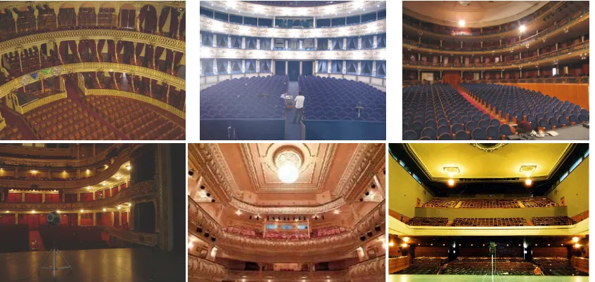 Figura 1. Vista interior de teatros pertenecientes al patrimonio andaluz rehabilitados en el marco del Plan de Rehabilitación Estatal y/o Autonómico