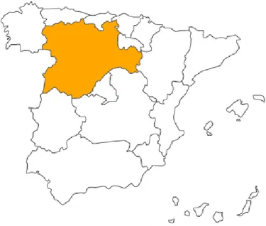 Figura 1. Distribución de la raza Churra. Fuente: Feagas, 2011 (Federación  Española de Asociaciones de Ganado Selecto)