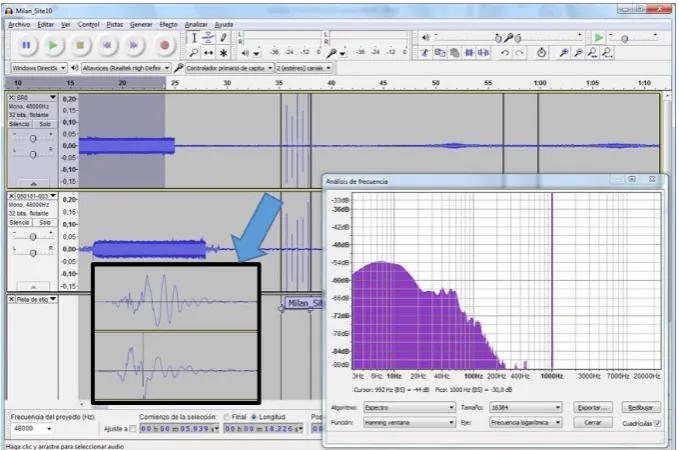 Figure 6  – Example of an Audacity audio project during the normalization process. 