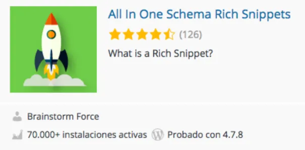 Ilustración 26. Logotipo del plugin All In One Schema Rich Snippets 