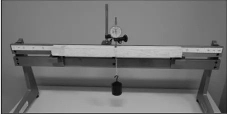 Figura 2. Montaje para la determinación del módulo de elasticidad estático. 