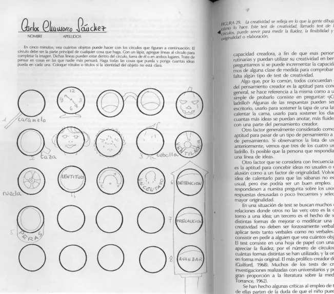 FIGURA 29. cómo lo hace. Este test de creatividad, llamado test de los 