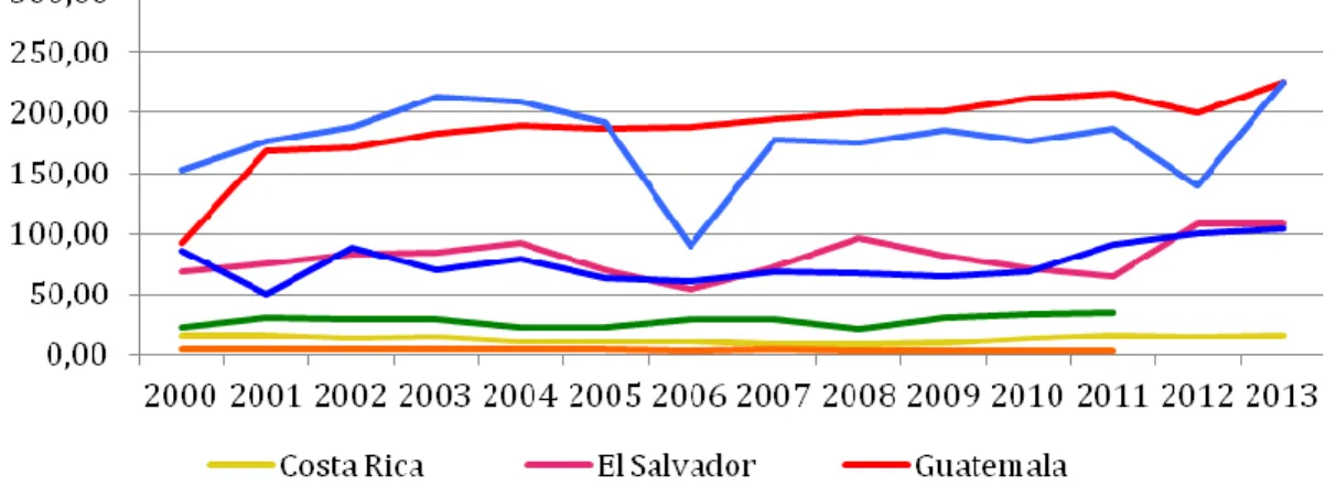 Gráfico 9. Producción de frijol. 2000-2013. 