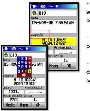 Figura 3. Waypoint en el mapa