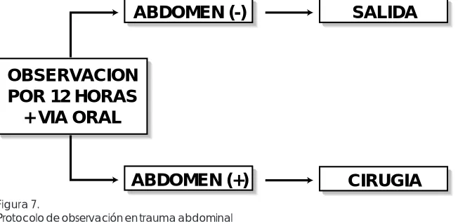 Figura 7.Protocolo de observación en trauma abdominal