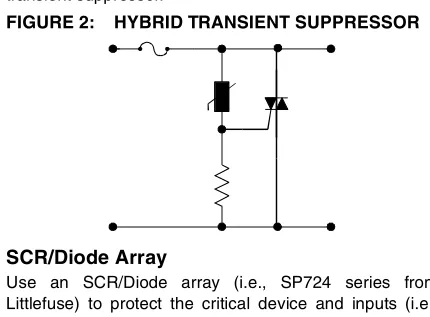 FIGURE 2:HYBRID TRANSIENT SUPPRESSOR