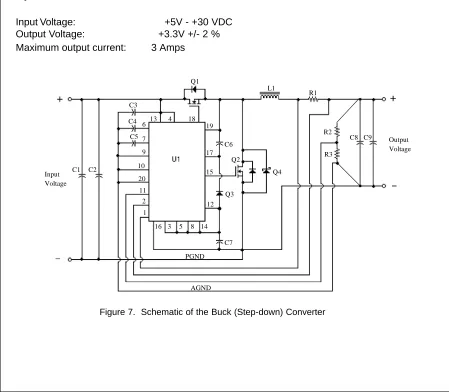 Figure 7.  Schematic of the Buck (Step-down) Converter