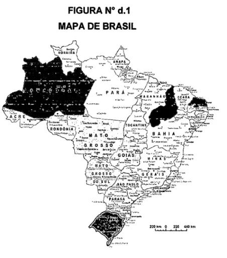 FIGURA N° d.1  MAPA DE BRASIL 