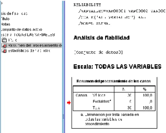 Tabla 2: Resumen del procesamiento de los casos 