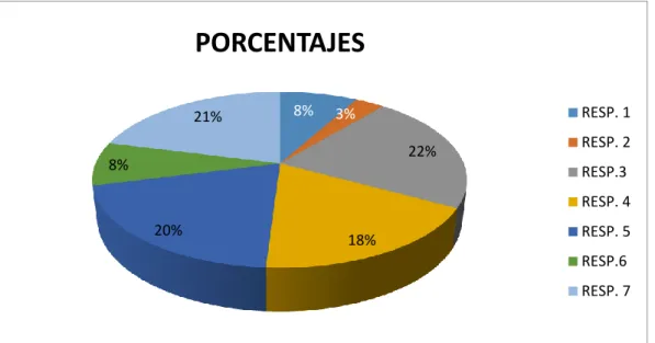 Gráfico N°  5 Campos de acción 