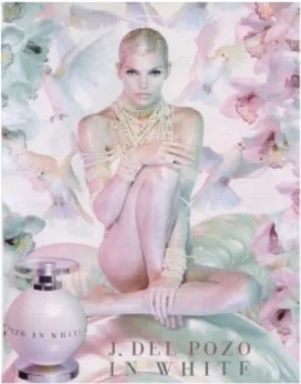 Ilustración 11. Gráfica  publicitaria del perfume  Opium de Yves Saint  Laurent. 2006 