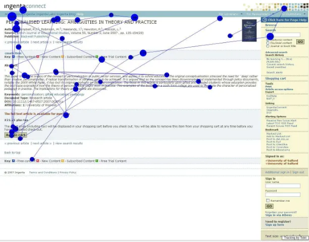 Figure 7 Scan Path (BlackBoard VLE) 