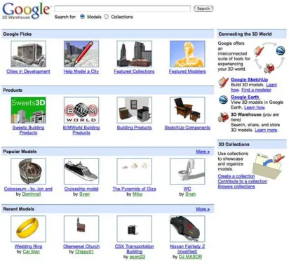 Figure 11: Google 3D Warehouse 