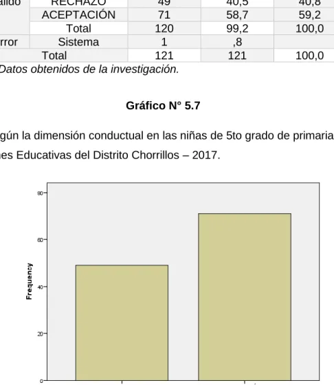 Gráfico N° 5.7 