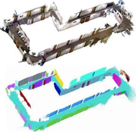 Figure 2.5: Example of dense planar reconstruction in large indoor environments with loops (extracted from [ 60 ]).