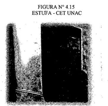 FIGURA N° 4.15 ESTUFA - CET UNAC