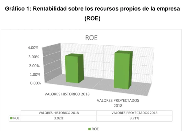 Gráfico 1: Rentabilidad sobre los recursos propios de la empresa  (ROE) 