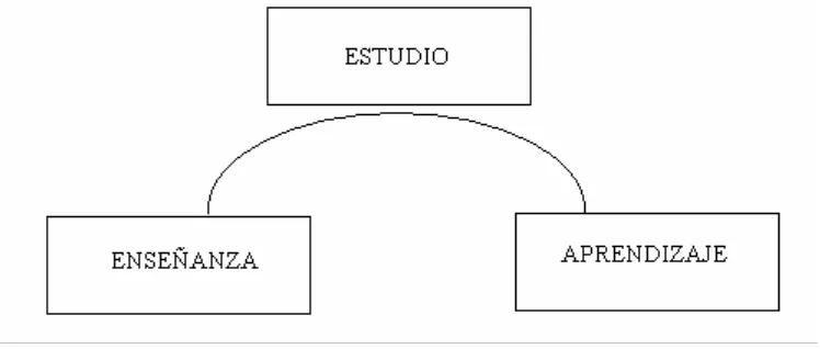 Figura 1.3.  Estudio el eslabón entre enseñanza y aprendizaje 