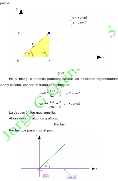  Figura En el triángulo amarillo podemos aplicar las funciones trigonométricas 
