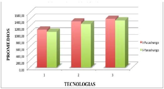 TABLA 16.  PRUEBA DE  TUKEY  AL 5% PARA LA VARIABLE PESO  DE  TUBÉRCULOS  POR  PLANTA  EN  EL  FACTOR  VARIEDAD  /  TECNOLOGÍA