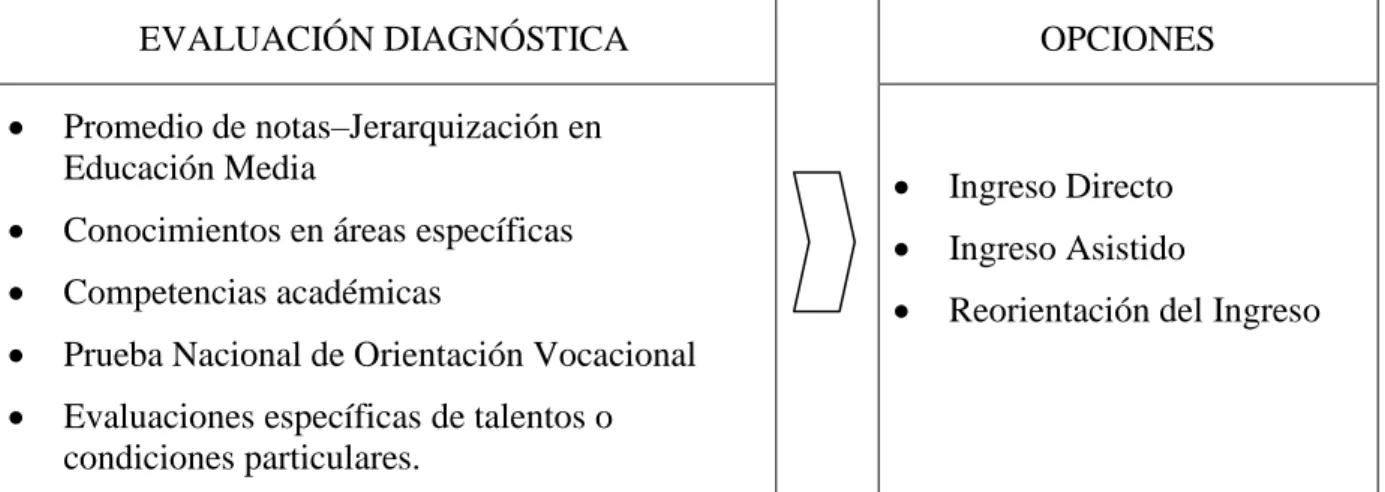 Cuadro 1. Componentes del ingreso asistido 