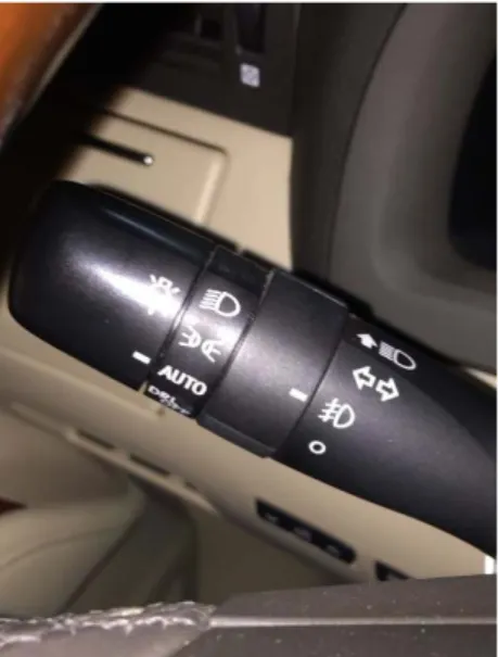 Figura 1.18: Funcionamiento luces automáticas, estacionamiento subterráneo Lexus RX  450h 