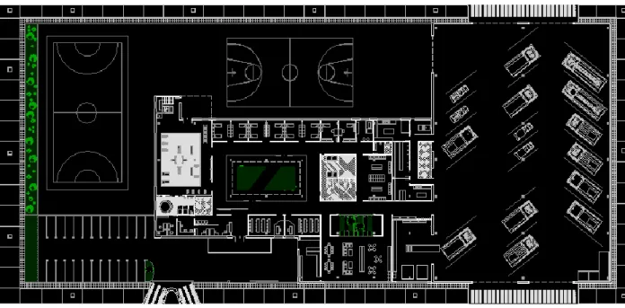 Gráfico 26: Plan Arquitectónica de Cuartel de Policía de Tránsito Perú  