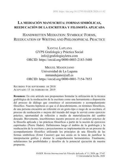 M Universidad De La Laguna Mmandujano@ull.es ORCID: Https://orcid.org ...