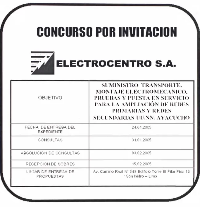 Fig. N º  2.3: A viso por Invitación 