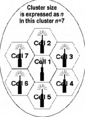 Figura 1.3  Cluster de 7 celdas 