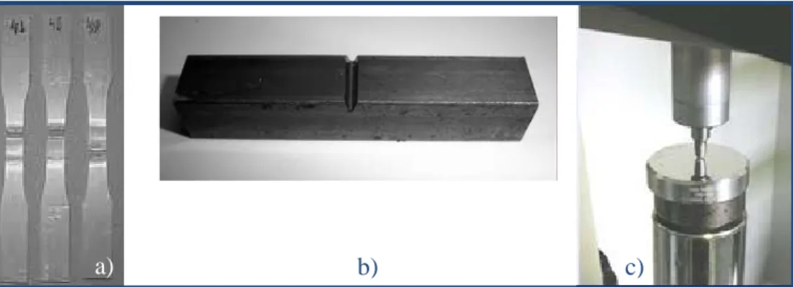 Figura 2.4  a)  y b) Identificación mediante metalografía de las fases  presentes  y de los tratamientos térmicos que ha sufrido el metal base