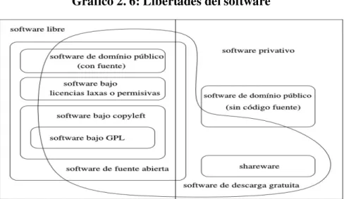 Gráfico 2. 6: Libertades del software
