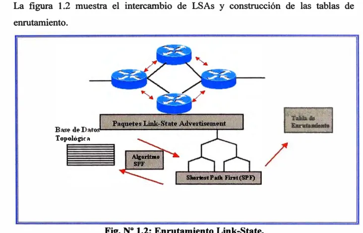 Fig. N º  1.2: Enrutamiento Link-State. 