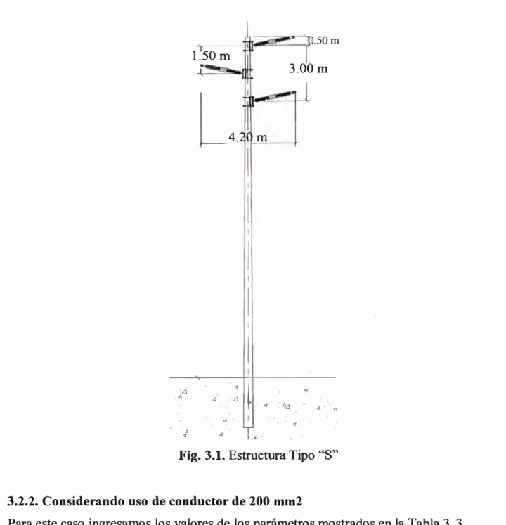 Fig. 3.1.  Estructura Tipo "S" 