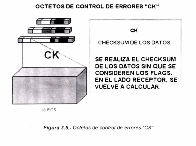 Figura  3.5.- Octetos de control de errores ·cK�