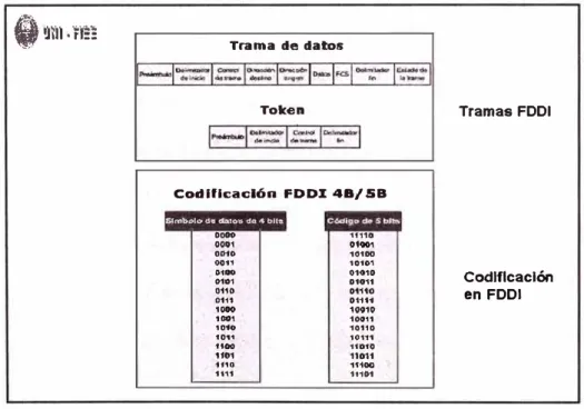 Fig. 2.12 Trama y Codificación FDDI 