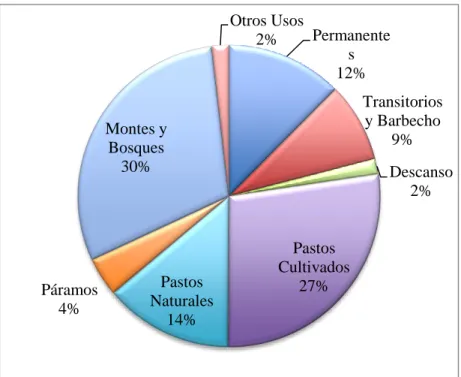 Gráfico 3. Uso del suelo en Ecuador (INEC, 2013) 