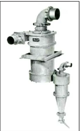 Fig. 2.8  -  Ciclón cilíndrico KREBS tipo EE de dos  (Juan Luis Bouso; 