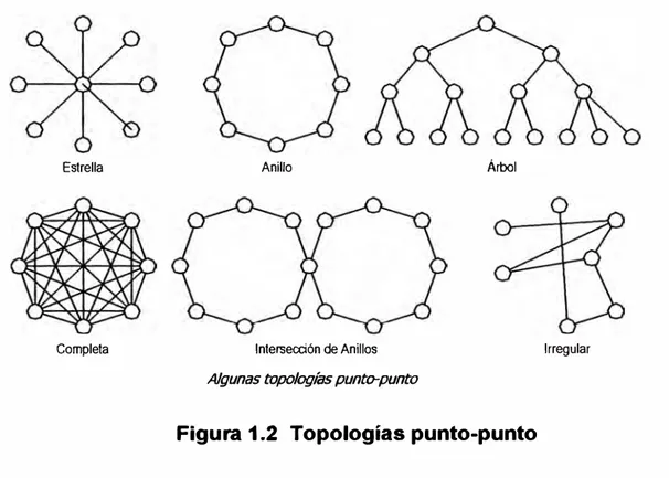 Figura 1.2  Topologías punto-punto 