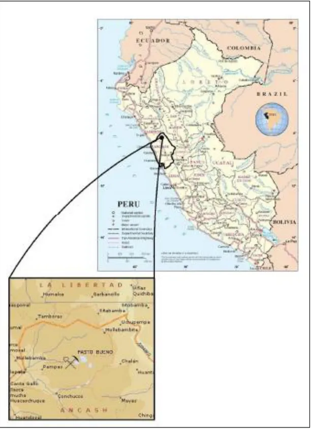 Figura II.2: Mapa de localización de Pasto Bueno 