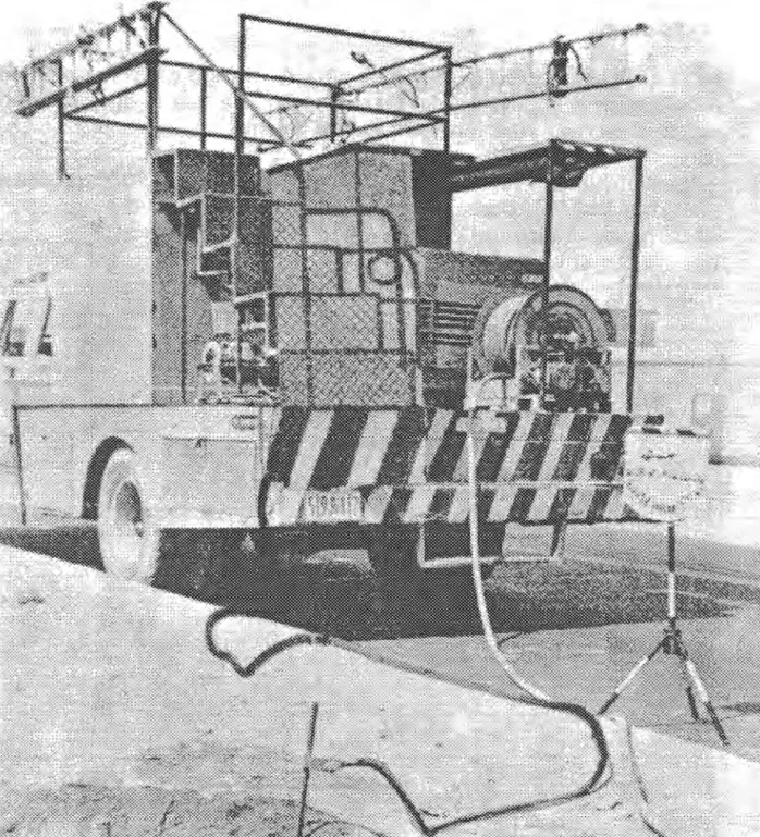 Fig.  IV-2  Conexionado a tierra del vehículo de lavado 
